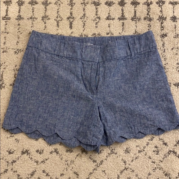 linen denim shorts